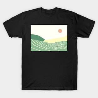 Beautiful minimal nature mountain landscape T-Shirt